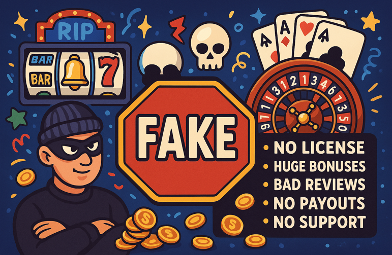 Как не стать жертвой фейковых казино: 5 признаков мошенников